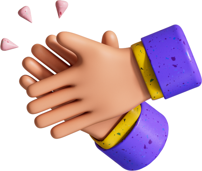 3D Clapping Hands